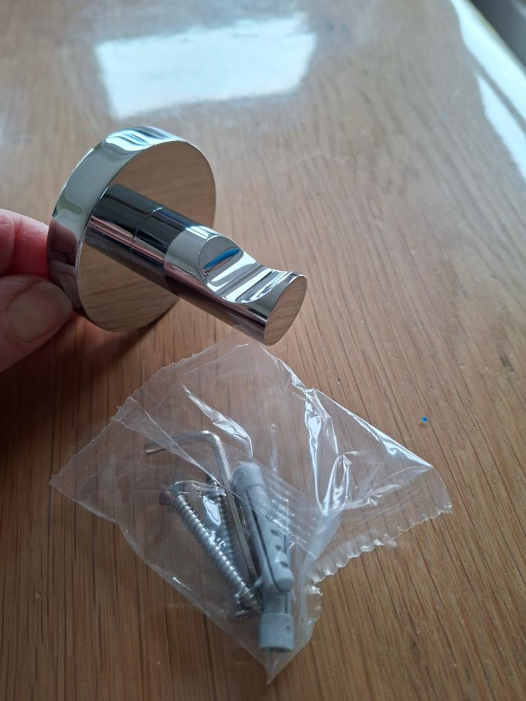 10 x Messing chroom haak enkel nieuw!, Ophalen, Nieuw, Chroom, Overige typen