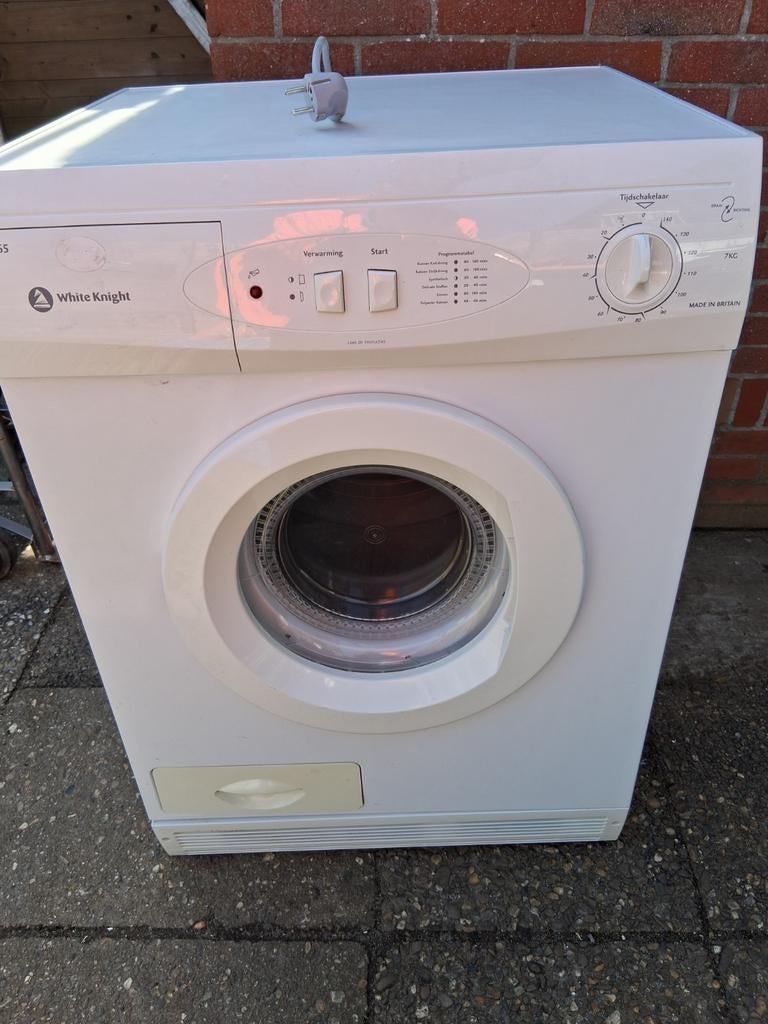 White Knight Wasdroger - Compact en Efficiënt, Ophalen, 6 tot 8 kg, Minder dan 85 cm, Overige typen