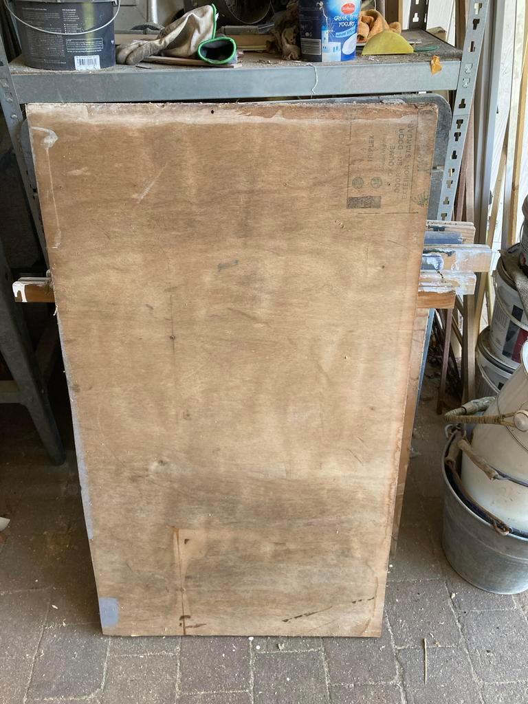 Multiplex plaat 40 mm dik - 59 x 104 cm, Doe-het-zelf en Verbouw, Platen en Panelen, Ophalen, Gebruikt, Multiplex, 20 tot 50 mm