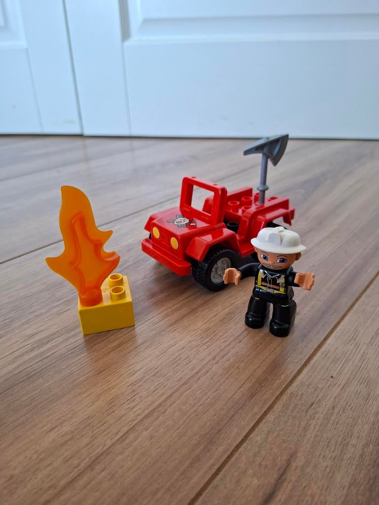Lego Duplo 6169 brandweercommandant, Ophalen, Zo goed als nieuw, Complete set, Duplo