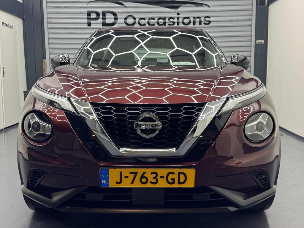 Nissan Juke 1.0 DIG-T Acenta - Camera - Stoelverw. - Cruise, Voorwielaandrijving, Stof, Origineel Nederlands, Handgeschakeld