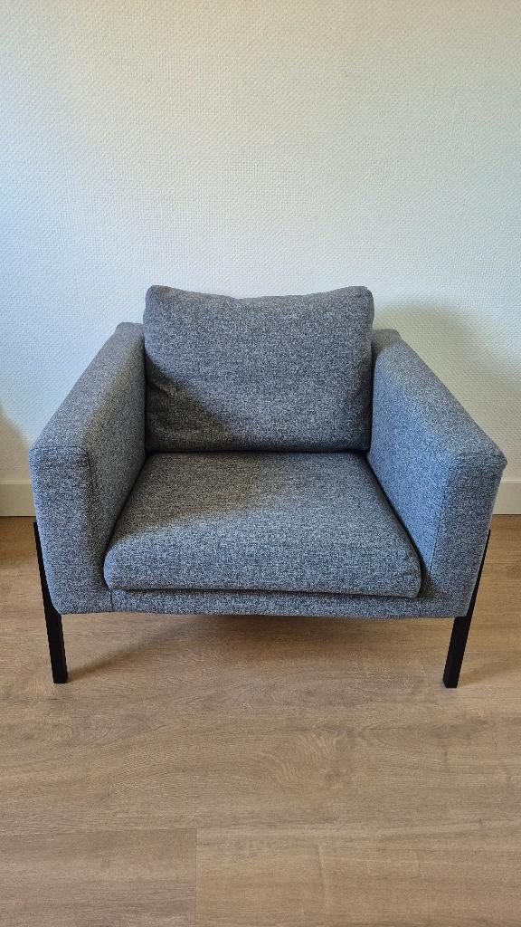 Koarp fauteuil Ikea donkergrijs, Ophalen, 75 tot 100 cm, Stof, 75 tot 100 cm