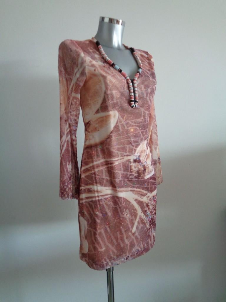 Ana Alcazar roze jurk - V-hals met kralen, maat 38 Nieuw, Maat 38/40 (M), Nieuw, Ophalen of Verzenden, Knielengte