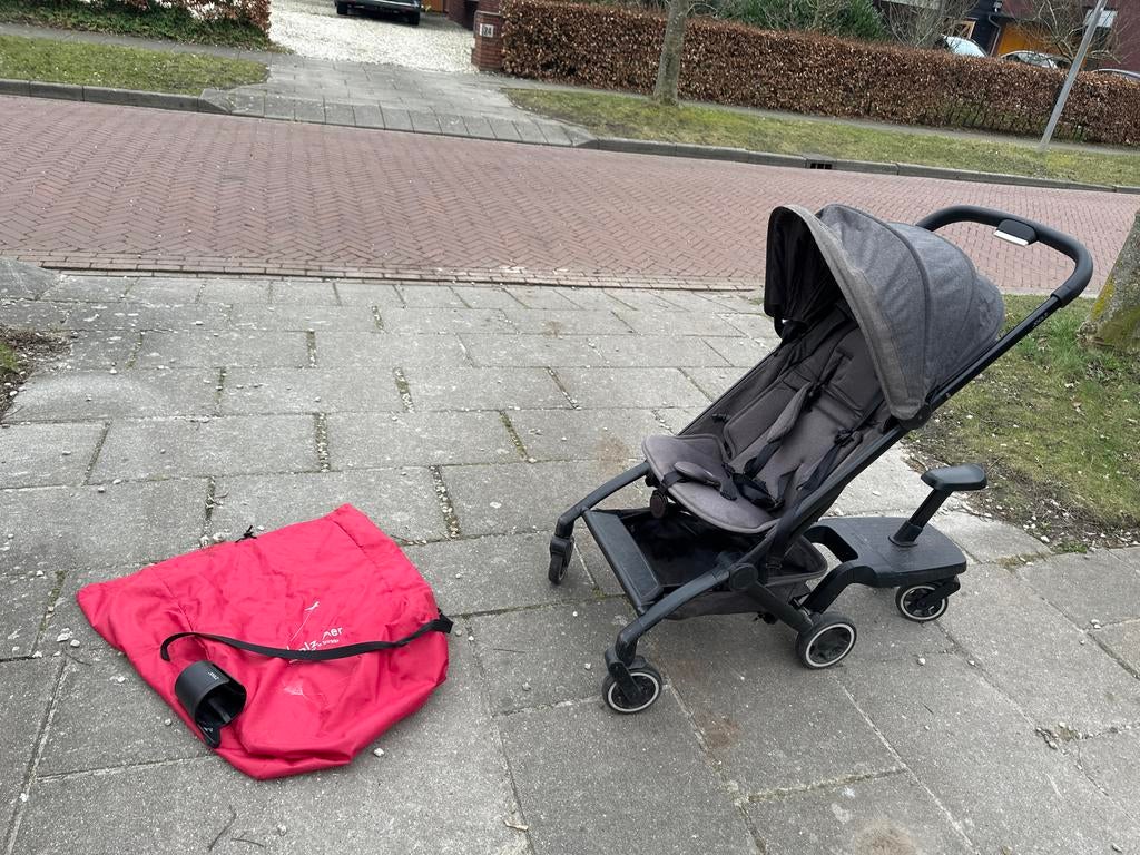 Joolz Aer Buggy met reishoes, bekerhouder en meerijplankje, Ophalen of Verzenden, Gebruikt, Overige merken