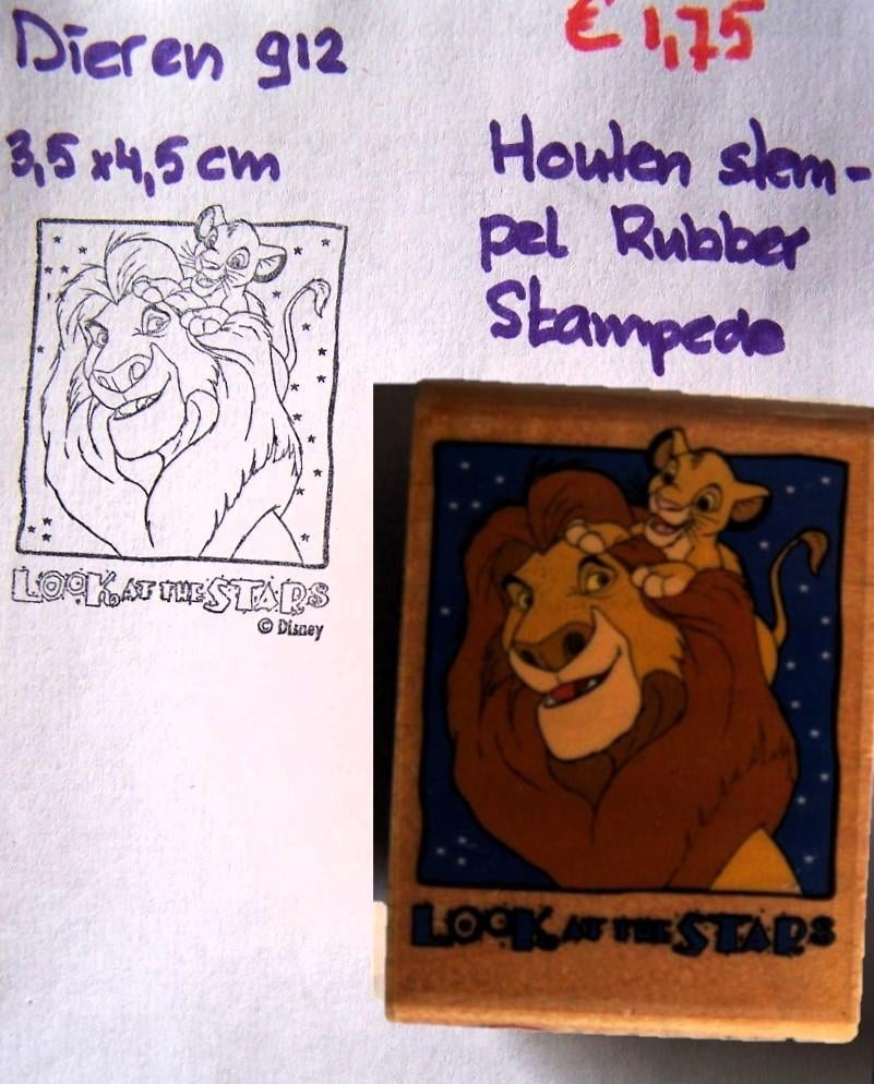 Dieren 912 Houten stempel, Ophalen of Verzenden, Gebruikt, Houten stempel