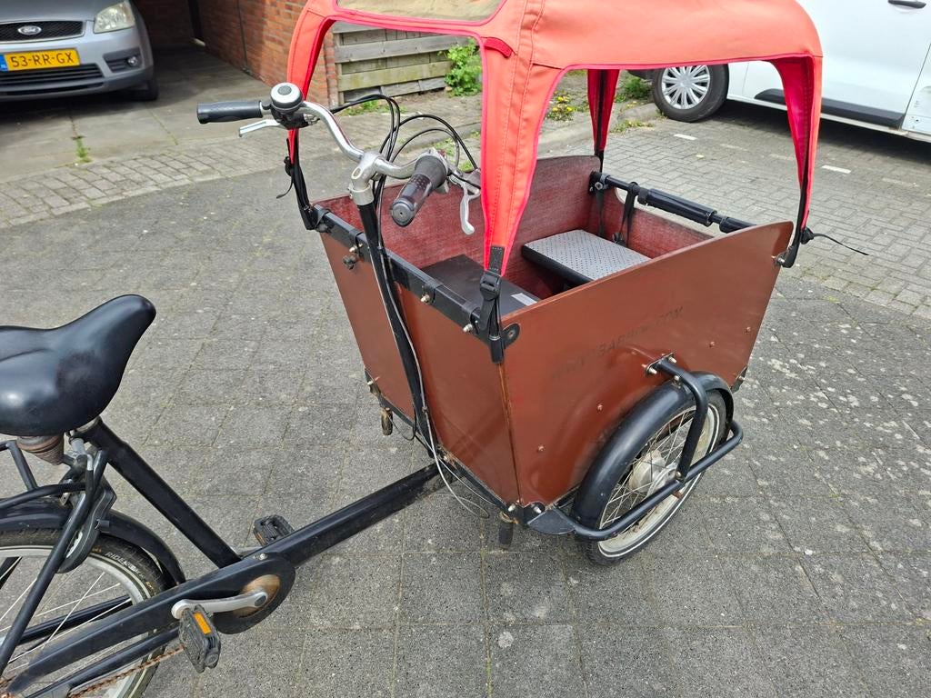 bakfiets babboe 5  versnellingen niet elektrisch prijs 225,-, Fietsen en Brommers, Fietsen | Bakfietsen, Gebruikt, Overige merken
