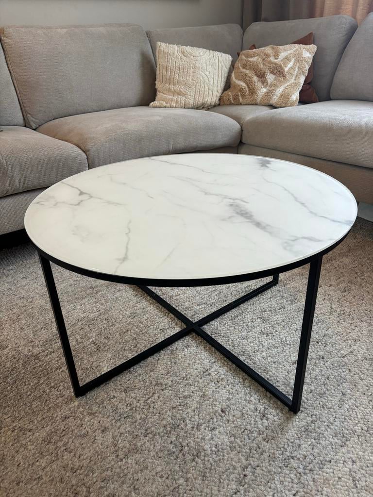 Ronde salontafel Westwing Antigua, Huis en Inrichting, Tafels | Salontafels, Ophalen, Rond, 50 tot 100 cm, Minder dan 50 cm