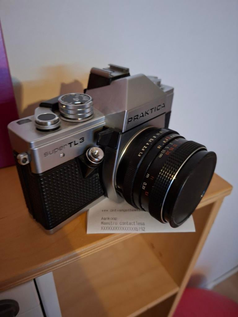 Praktica Super TL3 spiegelreflexcamera met lens, Audio, Tv en Foto, Fotocamera's Analoog, Ophalen of Verzenden