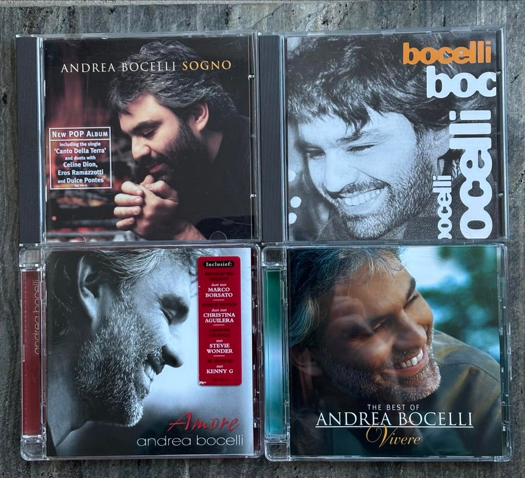 4 Andrea Bocelli cd’s, Cd's en Dvd's, Cd's | Overige Cd's, Ophalen of Verzenden, Gebruikt
