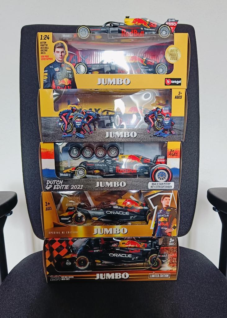 Red Bull Jumbo Max Verstappen, Hobby en Vrije tijd, Modelauto's | 1:24, Ophalen of Verzenden, Nieuw, Auto, Overige merken