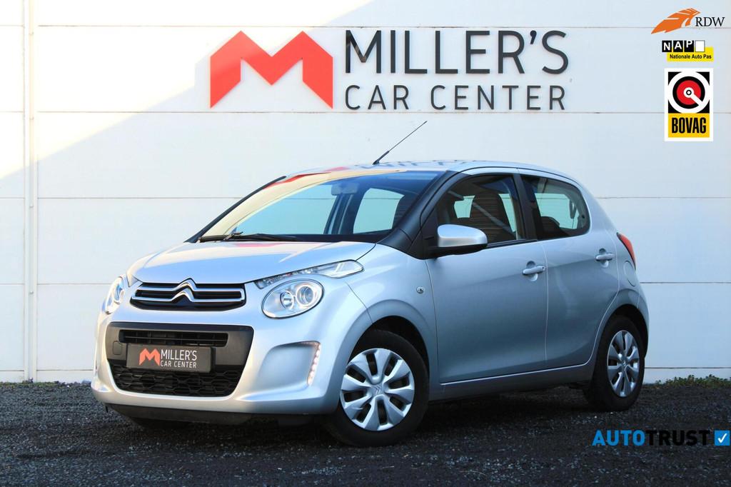 Citroen C1 1.0 VTi Shine Airco Bluetooth 5-deurs ORG NL Carp, Voorwielaandrijving, Stof, Gebruikt, Met garantie (alle)