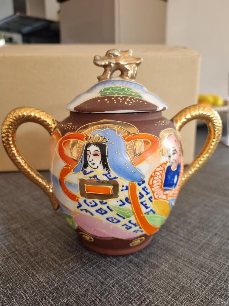 Satsuma suikerpot, Antiek en Kunst, Ophalen of Verzenden