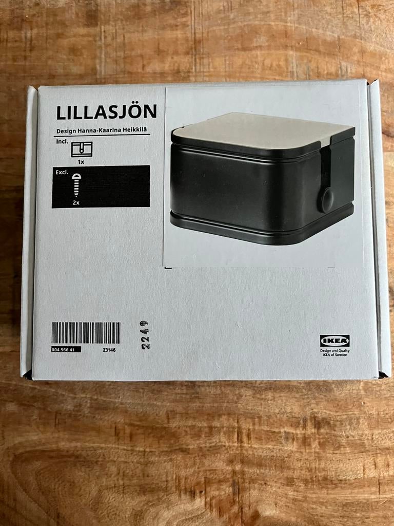 Nieuw! Wc-Rol houder / toiletrolhouder ikea lillasjon, Ophalen of Verzenden, Nieuw, Zwart, Overige typen