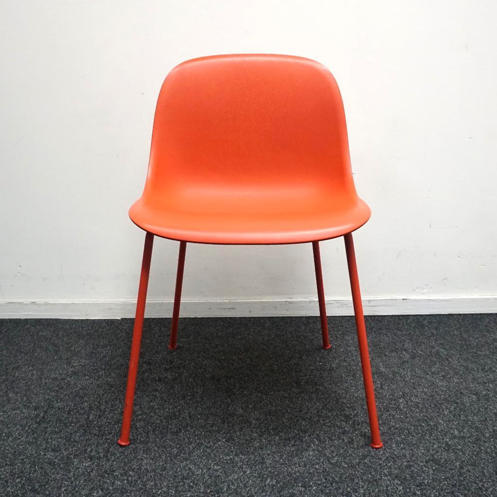 Muuto Fiber Side Chair Design Stoel | Rood | Stoelen, Gebruikt, -, -, Ophalen of Verzenden