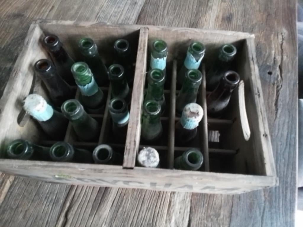 Oude kist baby champange, Antiek en Kunst, Curiosa en Brocante, Ophalen of Verzenden