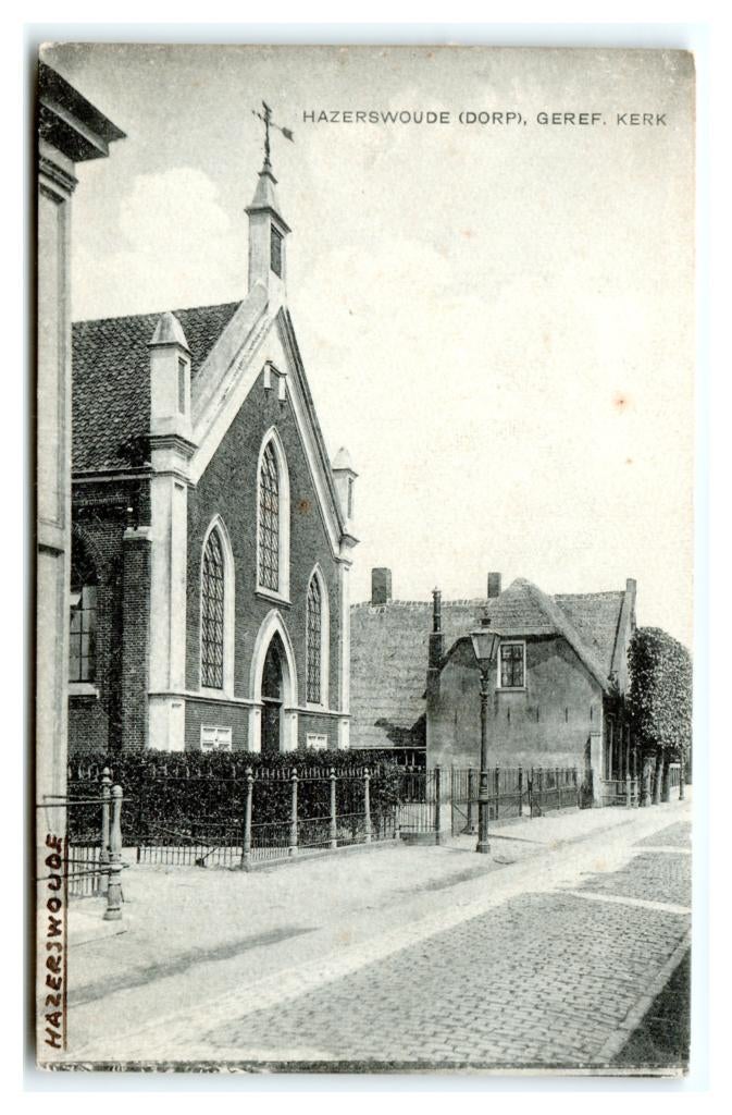 Hazerswoude, (Dorp) Geref. Kerk, Verzenden, 1920 tot 1940, Ongelopen, Zuid-Holland