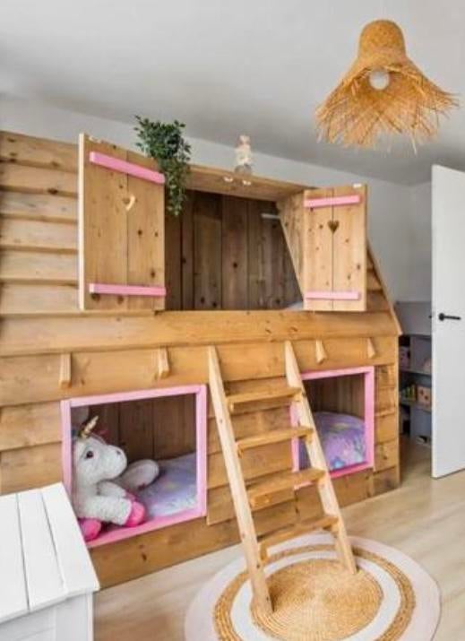 Stapelbed/bedstee, Ophalen, Zo goed als nieuw, Stapelbed