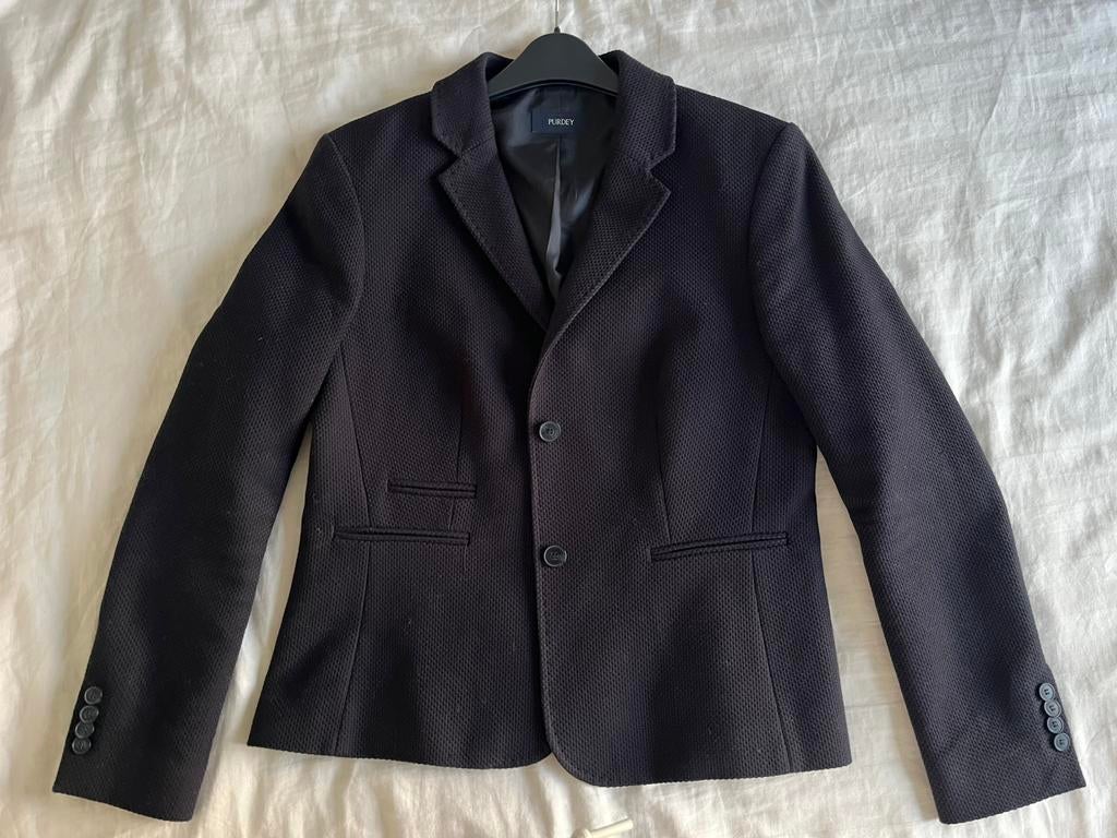 Marine blauwe Purdey blazer maat 42, Verzenden, Zo goed als nieuw, Maat 42/44 (L), Blauw