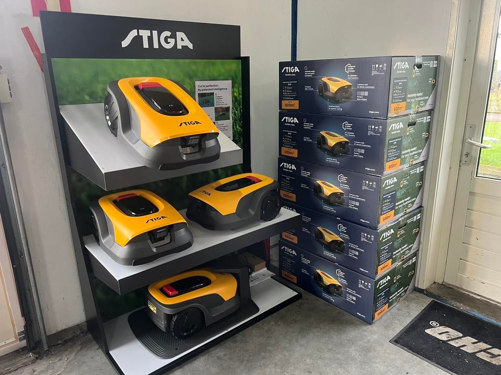 Stiga A6v Robotmaaier met AI camera en rtk gps, Ophalen of Verzenden, Nieuw, 20 tot 25 cm, Bestuurbaar via app