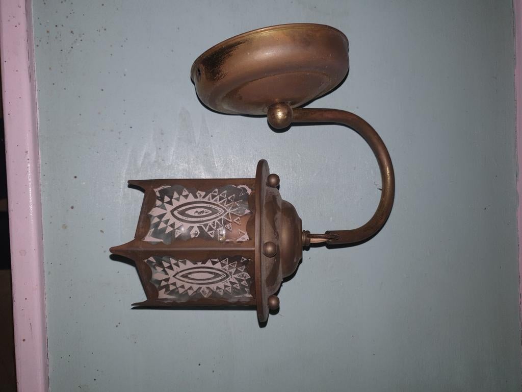 Diverse oude lampen, kappen en Heico, zie foto's, Ophalen of Verzenden