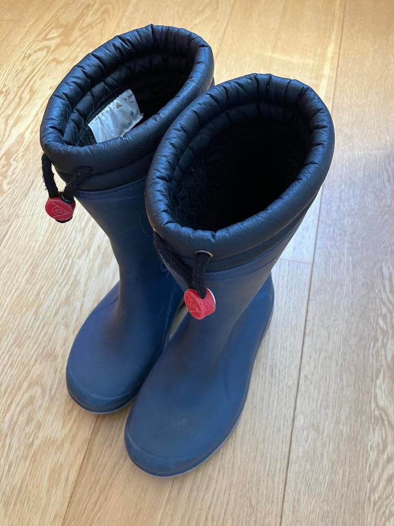 Kinder regenlaarzen winter Dunlop maat 33, Ophalen, Gebruikt, Jongen of Meisje, Laarzen