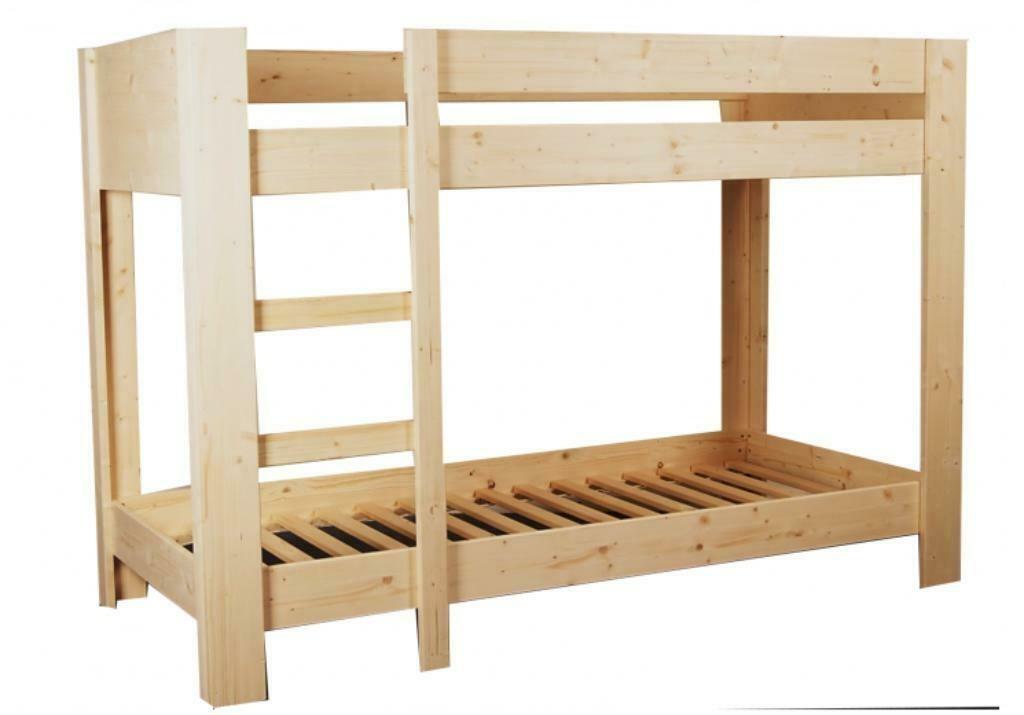 NIEUW blankhouten stapelbed, in ELKE maat! Ook voor caravans, Minder dan 160 cm, Ophalen of Verzenden, 80 cm, 200 cm