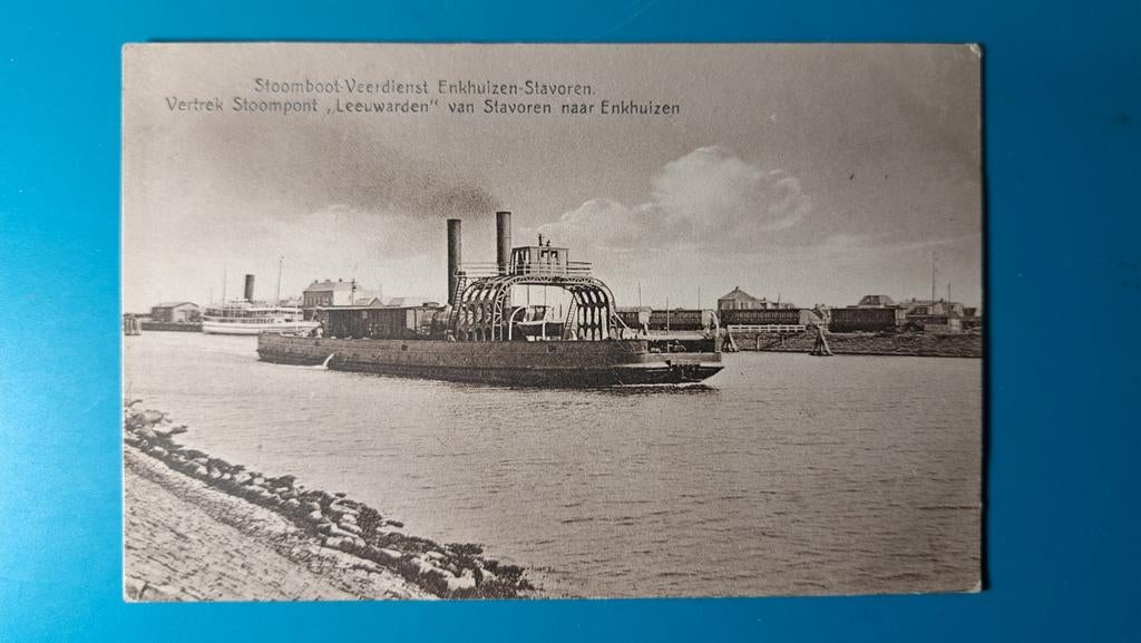 Stavoren Enkhuizen, STOOMPONT LEEUWARDEN, Ophalen of Verzenden, Voor 1920, Ongelopen, Friesland