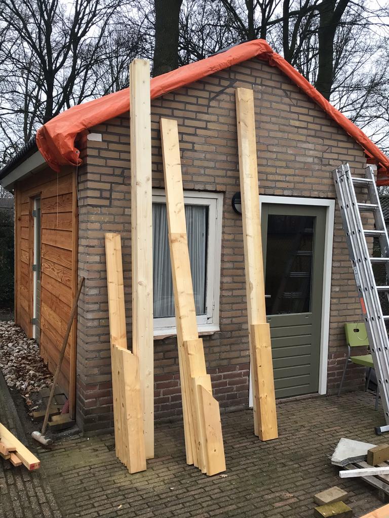 Vuren balken geschaafd diverse afmetingen, Doe-het-zelf en Verbouw, Hout en Planken, Ophalen, 25 tot 50 mm, Nieuw, 300 cm of meer