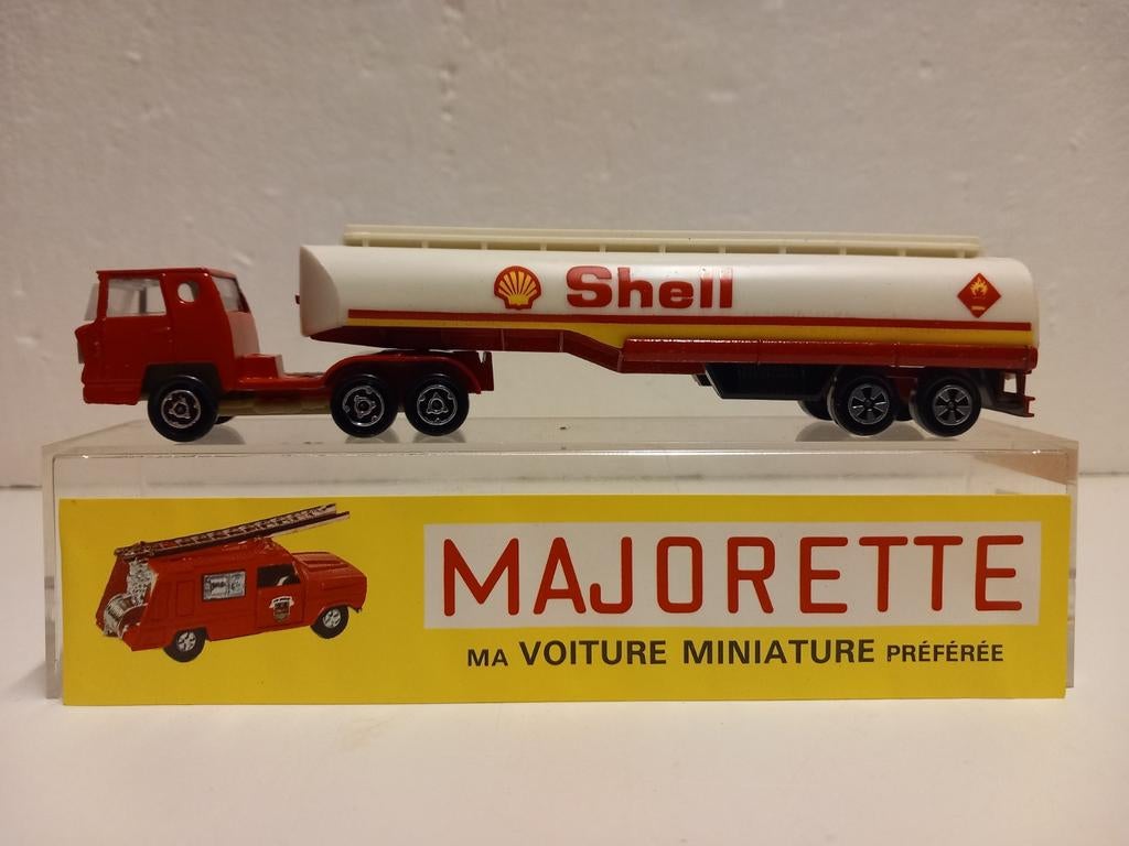 Majorette boxed Shell Tanker Bernard trailer 3INCH, Ophalen of Verzenden, Zo goed als nieuw, Bus of Vrachtwagen