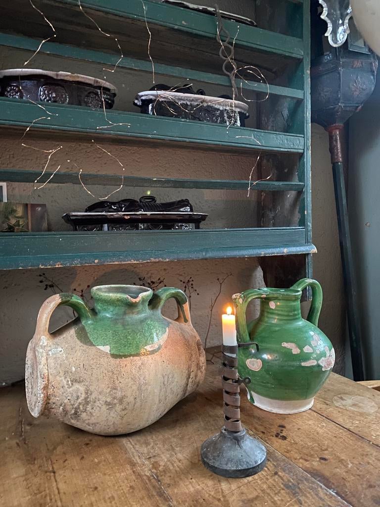 Zeldzaam antiek frans aardewerk kruiken, Ophalen of Verzenden