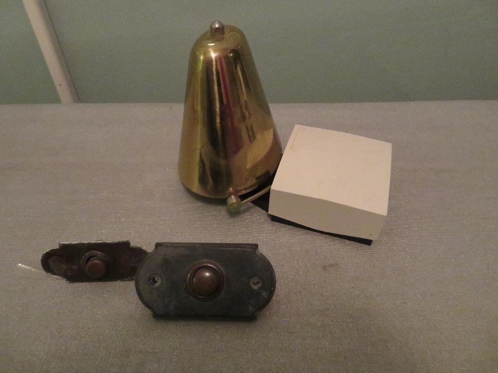 Vintage Koperen DEURBEL, Ophalen of Verzenden, Koper