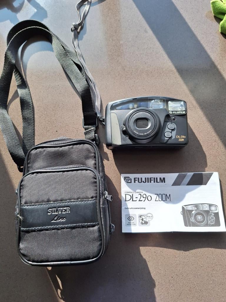 Fuji DL-290 ZOOM Compact Camera INCL TASJE EN GEBRUIKSAANWIJ, Ophalen of Verzenden, Gebruikt, Compact, Fuji