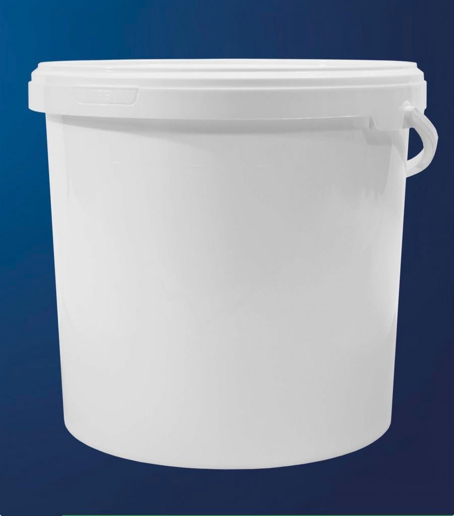 5 liter emmer met deksel - rond - transparant / Scherp geprijsd