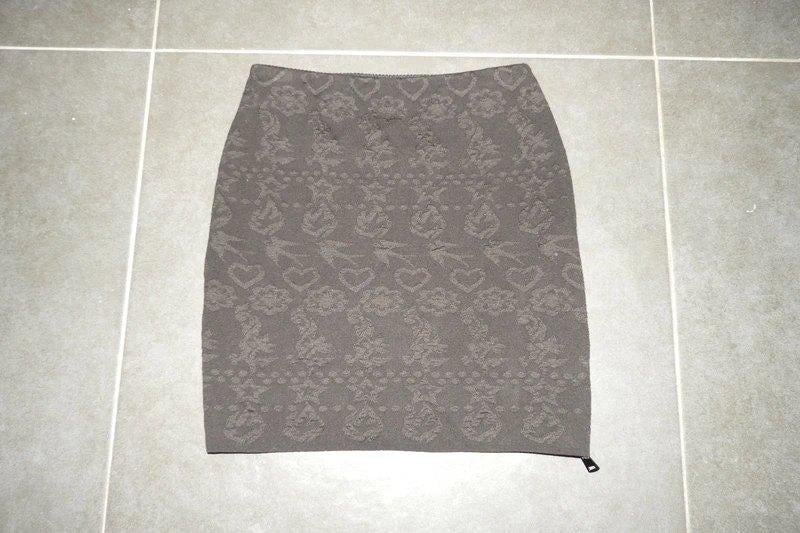 Marccain feestelijk rokje hartjes sterren vogels rits XS/S, Verzenden, Zwart, Zo goed als nieuw, Maat 34 (XS) of kleiner