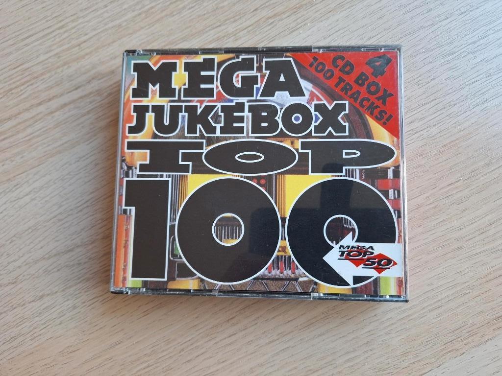 4 cd Box Mega Jukebox top 100, Ophalen of Verzenden, Zo goed als nieuw, Pop, Boxset