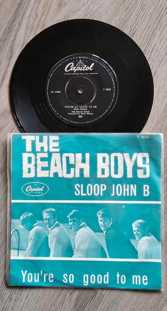 Single 45T The Beach Boys - Sloop John B, Cd's en Dvd's, Vinyl Singles, Gebruikt, Single, Pop, 7 inch, Ophalen of Verzenden