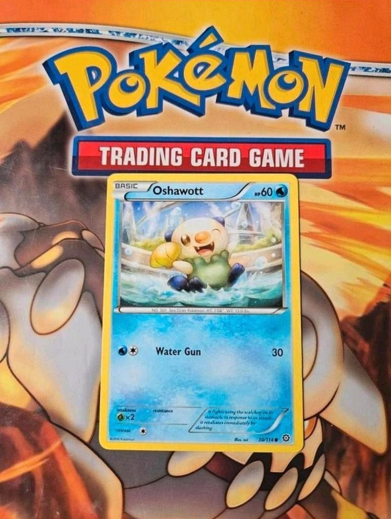 Oshawott 30/114 XY Steam Siege pokemon kaart, Ophalen of Verzenden, Zo goed als nieuw, Losse kaart