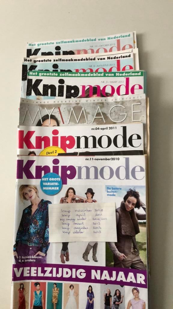 Te koop knip modebladen, Hobby en Vrije tijd, Kledingpatronen, Ophalen of Verzenden, Gebruikt, Vrouw, Knipmode