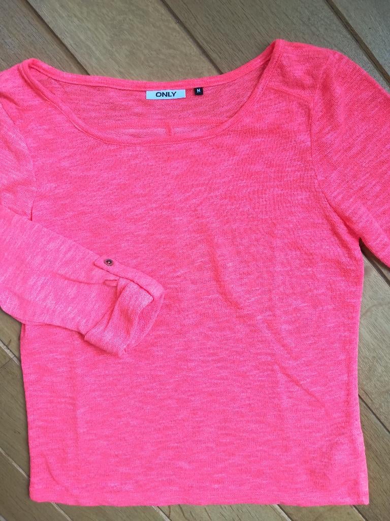 ONLY trui neon oranje roze maat M - nieuw -, Maat 38/40 (M), Only, Nieuw, Oranje