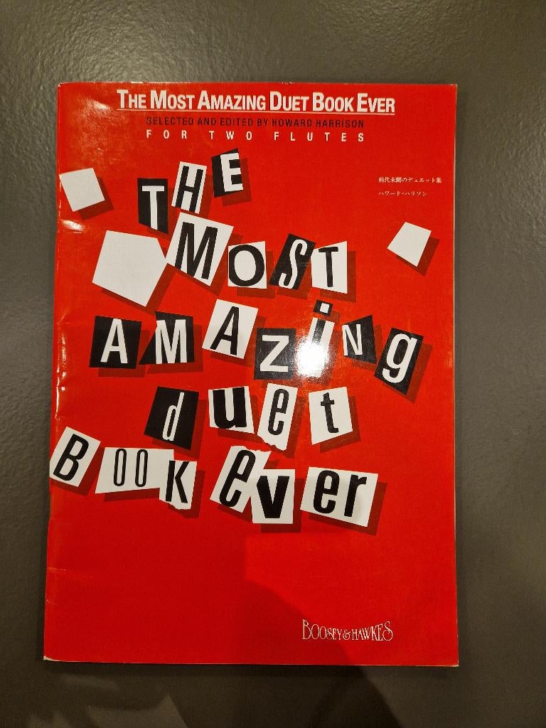 most amazing duet book ever  two flutes, Ophalen of Verzenden, Nieuw, Les of Cursus, Klassiek