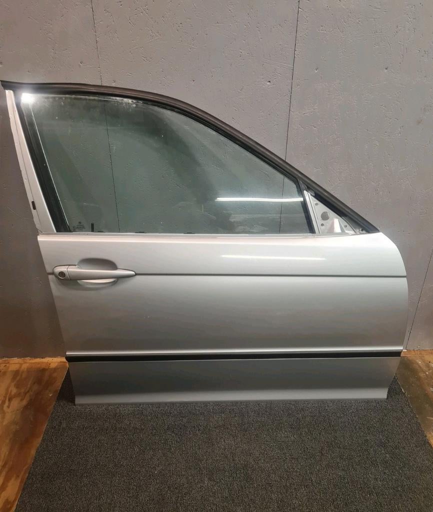 BMW E46 Sedan Touring Deur Rechts Voor Portier Titansilber, Ophalen, Gebruikt, Deur, BMW