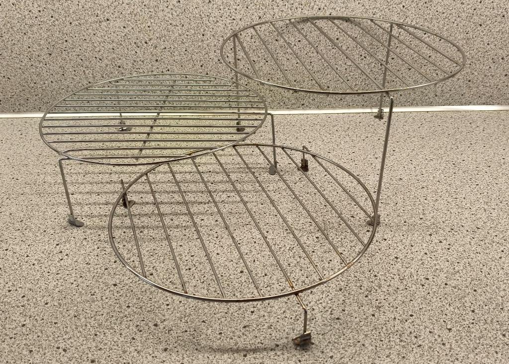 Set van 3 rekjes voor SHARP 40 liter combi magnetron, Ophalen of Verzenden, Zo goed als nieuw, Combimagnetron, Draaiplateau