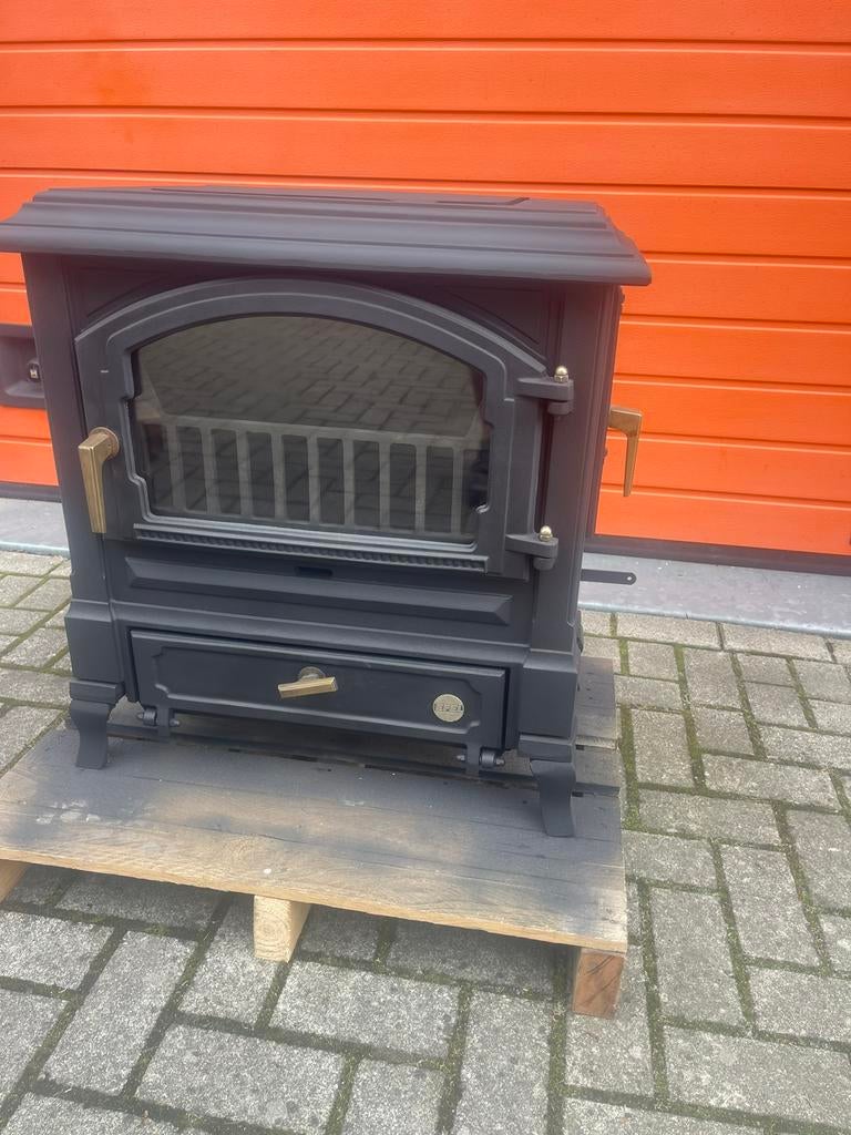 Zgan houtkachel Efel Harmony 2 10kW, Huis en Inrichting, Kachels, Ophalen, Gebruikt, Houtkachel, Vrijstaand