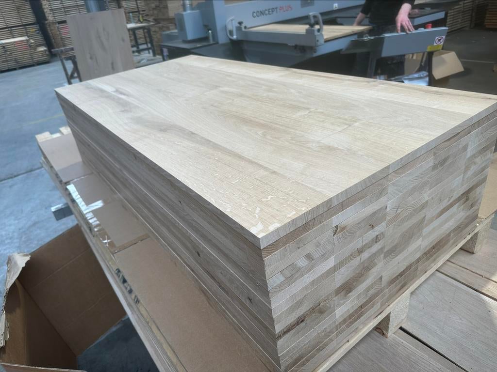 Eiken meubelpaneel | Massief Paneel | 18 mm | Meubelpaneel, Doe-het-zelf en Verbouw, Platen en Panelen, Ophalen of Verzenden, Nieuw