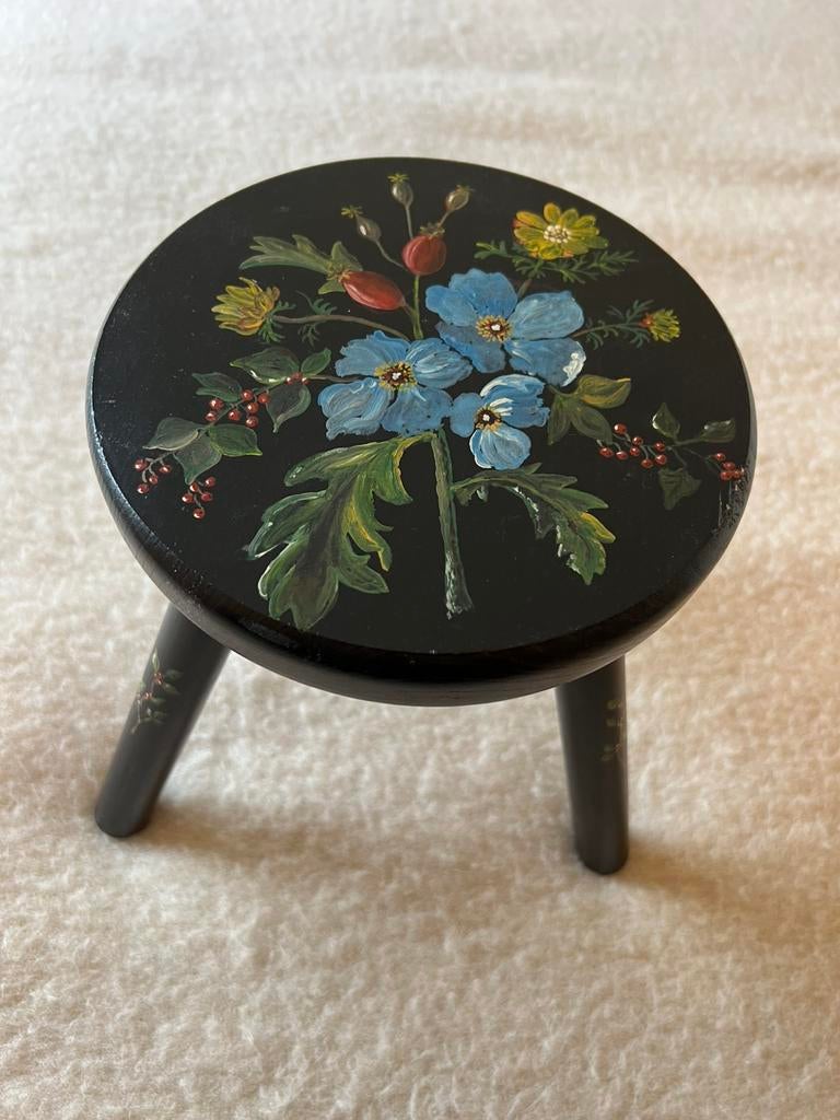 Oud Melkkrukje Hindeloope motief, Huis en Inrichting, Ophalen of Verzenden, Hout