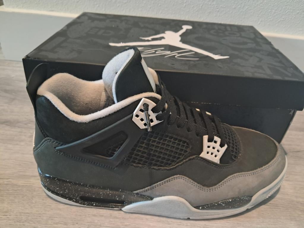 Nike Air Jordan 4 Retro Fear maat 47.5, Zwart, Nike, Ophalen of Verzenden, Sneakers of Gympen