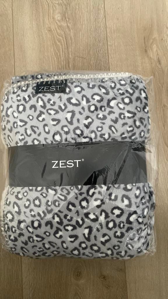 Nieuw GAEVE Zest Fleece Deken-Grijze Panterprint - 125x150cm, Ophalen of Verzenden, Nieuw, 100 cm of meer, Deken