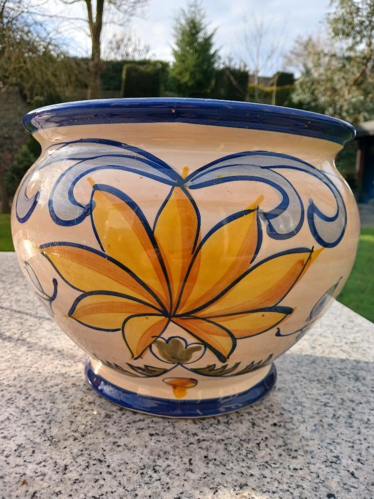 cachepot plateel bloempot, Ophalen