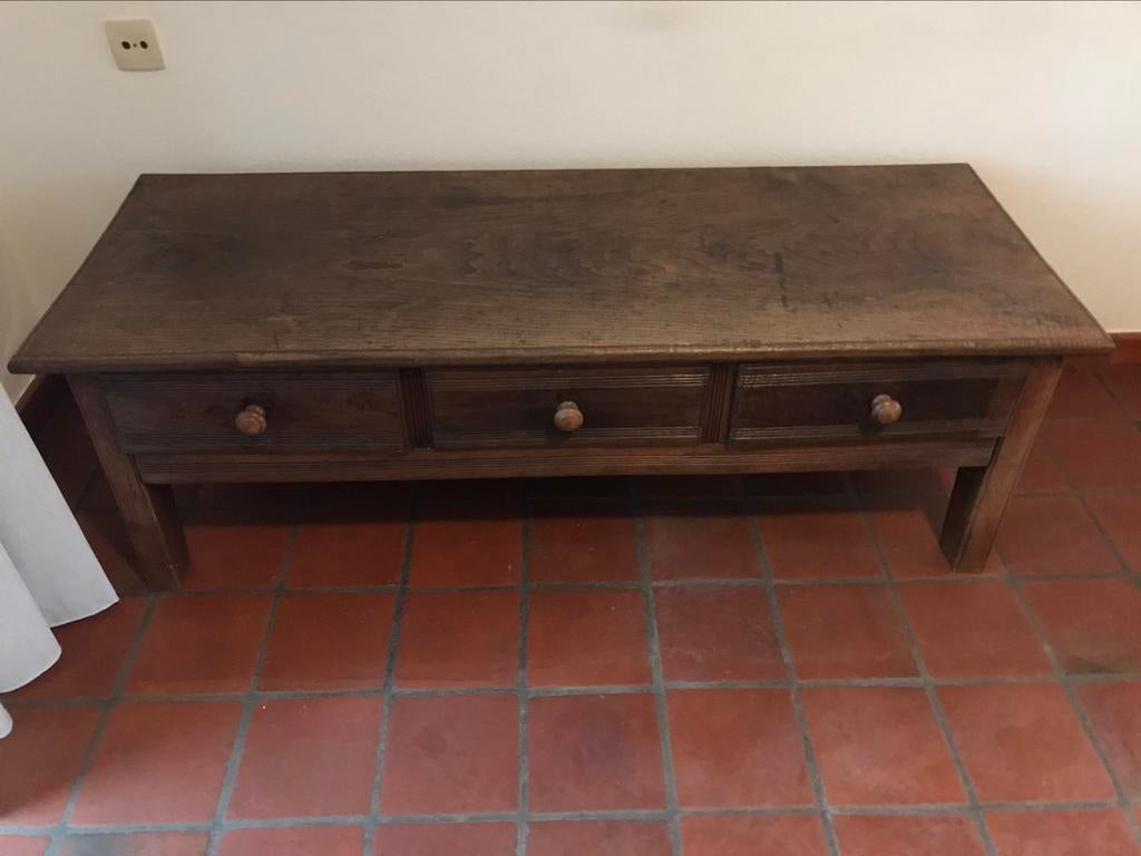 Wandtafel met 3 laden, Ophalen, Gebruikt, 100 tot 150 cm, Rechthoekig