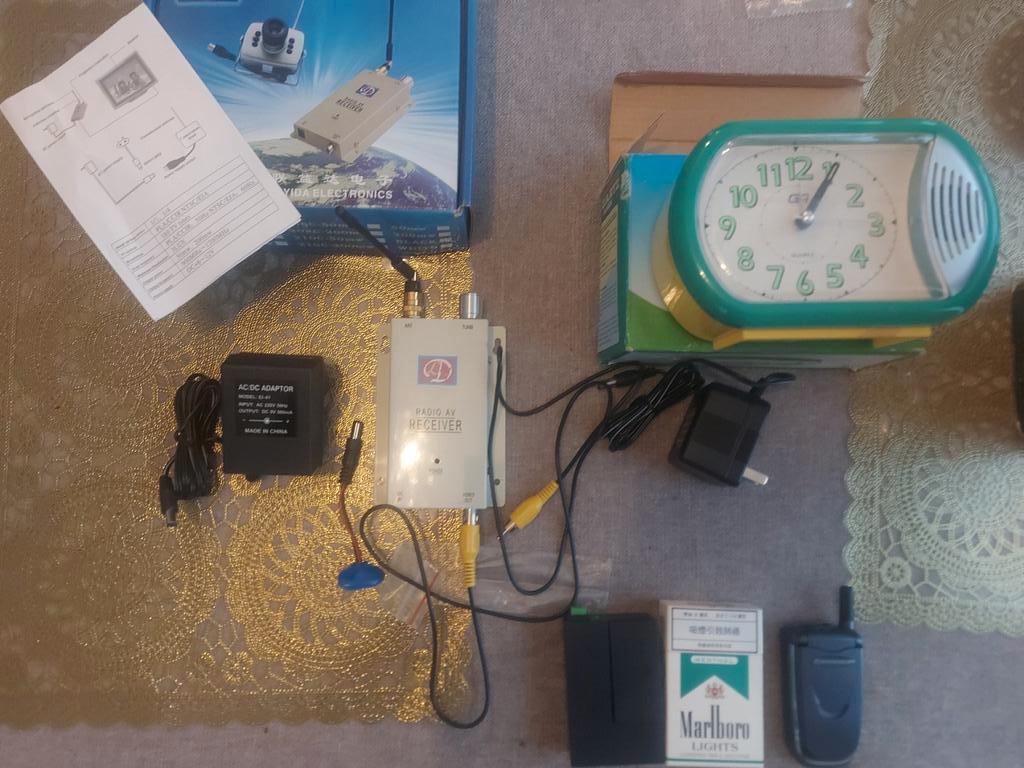 Complete Spy Camera Set – sigarettenpakje + telefoon + klok!, Ophalen of Verzenden, Nieuw, Binnencamera